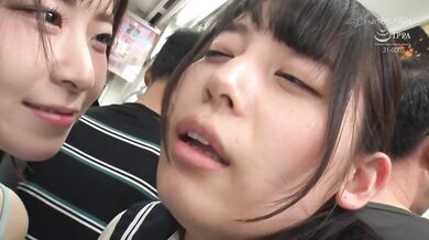 Lesbians Face-to-face On The Train