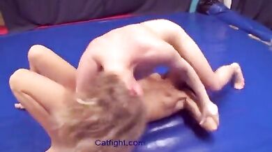 nude lesbian catfight with hair pulling flips headlocks kissing tribbing humping facesits and 69 pussy eating