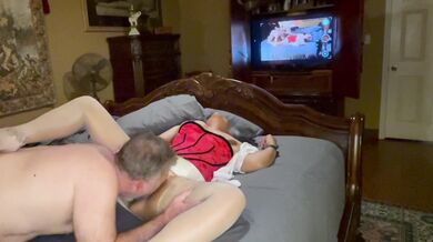 Old Married Man Fuck Hot Granny Latina In Red Corset