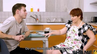 SHAME4K. Sex with milfy redhead Nadin Keddo helps boy obtain experience