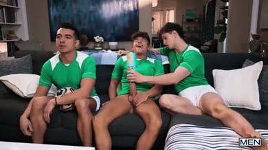 A World-stopping Football Match, Friends Have Celebrate Victory