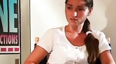 American doll gets her young pussy licked by her porn