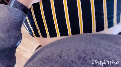 SNEAKING around quickie - CREAMPIE during GATHERING