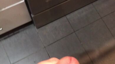 Pissing all over my kitchen stove and floor