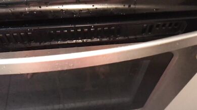 Pissing all over my kitchen stove and floor