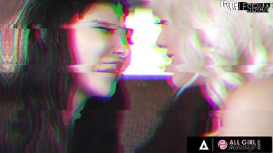 ALL GIRL MASSAGE - Cute Teen Shows Her Roommate Some Naughty New Massage Techniques FRENCH SUBTITLES - Kylie Rocket