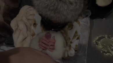 fur fetish teddy gives handjob, blowjob and fursex - furcouple francis & alessia