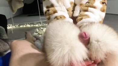 fur fetish teddy gives handjob, blowjob and fursex - furcouple francis & alessia