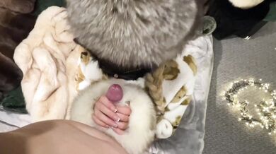 fur fetish teddy gives handjob, blowjob and fursex - furcouple francis & alessia