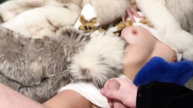 fur fetish teddy gives handjob, blowjob and fursex - furcouple francis & alessia