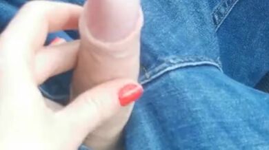 Wife play with my dick when I drive