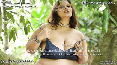 Rai Topless Full Boob Tease Saree