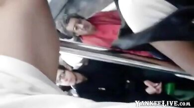 Encoxada Arrimon Touching Hand in Bus