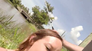 Blowjob next to a Busy Road while Fishing com1080