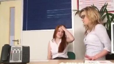cfnm ginger femdom humiliate boss in office 320p