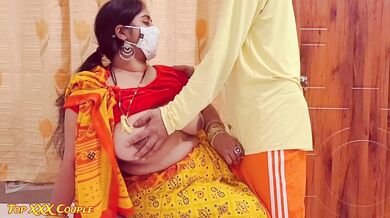 A beautiful Maid enjoyful fuck by owner. || सुन्दर कामवाली को मालिक नें पकड़कर चोद ड़ाला।