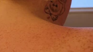 Submissive whore pees her pants.