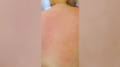 Submissive whore pees her pants.