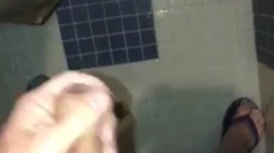 Compilation of Shower Masturbation With Cumshot Video Clips While I’m In A Public Shower