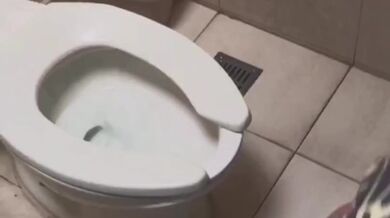 Sexo PÚBLICO, acabo de FIESTA y ME FOLLO en el BAÑO.