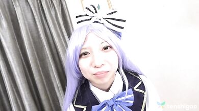 Reika Asakura In Costume Today Spreading Her Pussy Open