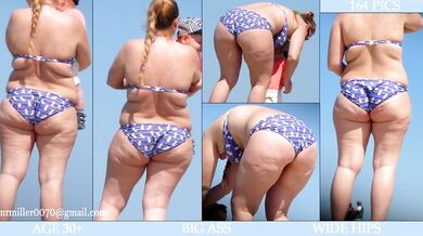BBW and SSBBW beach candid all covers