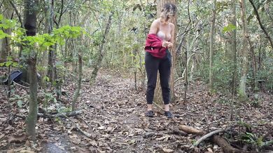 I met a stranger while I was naked in the woods.