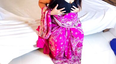 Anippe: My Next Roommate caught me Horny in Indian Hotel, When im wearing Indian Traditional Dress