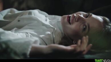 Bella Spark attacked by plant tentacles then deepthroat and extreme cumflated in her holes.