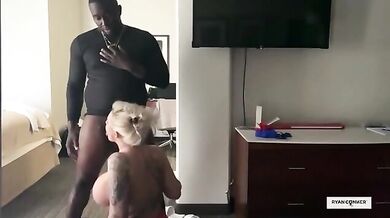 birthday surprise a sexy blonde