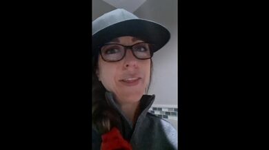 Peeing with the door unlocked because I couldn't figure out how to lock it