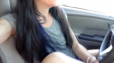 Having A Piss Out Of My Car Along The Country Road