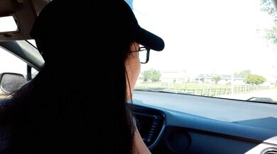 Having A Piss Out Of My Car Along The Country Road