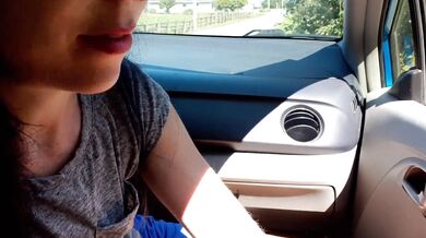 Having A Piss Out Of My Car Along The Country Road