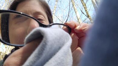 Using His Underwear to Clean up