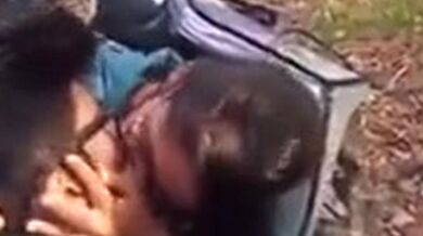 Telugu Girl Doing Hot Kissing Romance With Bf In Front Of Friends