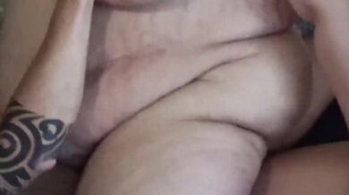 Mature Ssbbw With Huge Belly Rides Cock