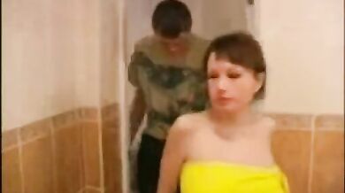 pregnant wife jizzed in bathroom