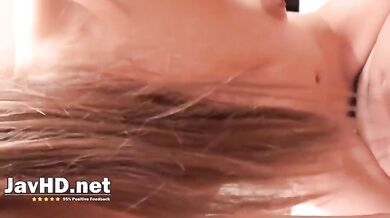 Rina is an epic Japanese biotch who gives a stunning blowjob, gets poked hard, and takes a creampie in her taut snatch like a pr