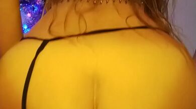 Black Dildo ANAL n Gapping Pussy masturbation on Selfie