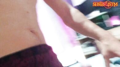 Azgın üvey anne kendini üvey kızıyla beraber siktirdi