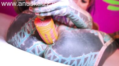 rough heavily tattooed couple anal fuck sextape skinny teen dreadgirl sex