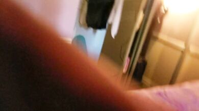 Teen girl with awesome tits sucking dick