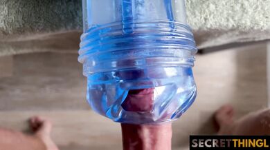 Enjoy my POV while I cum hard and listen to me moan inside that tight transparent pussy