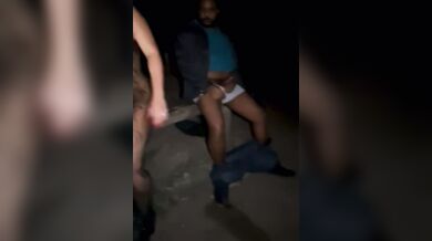 Wife In A Park Gangbang