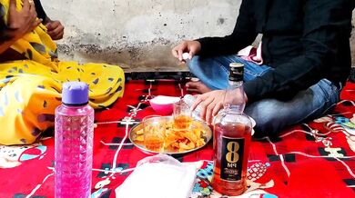 Desi bhabhi drinking a daru and doing sex in devar