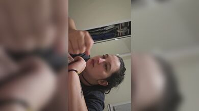 Jerking Daddys cock until he cums