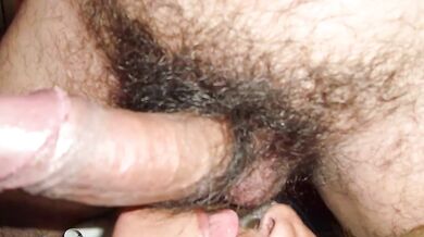 Granny squeezes her giant breasts with big nipples