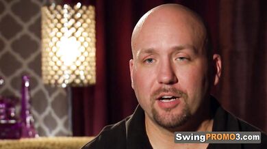 Bald Husband Takes His Wife To Party At The Swingers Mansion