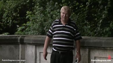 Naked Spanish girl fucked in public